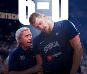 热身赛6-0！约基奇7+8+7 约维奇22分 小瓦26分 塞尔维亚91-81德国